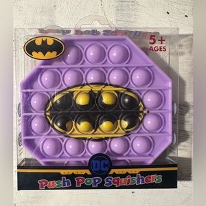 Batman purple push pop squisher new